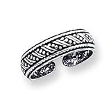 Sterling Silver Antiqued Toe Ring