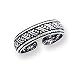 Sterling Silver Antiqued Toe Ring