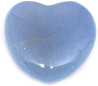Blue Lace Agate Mini Crystal Heart - 2.5cm