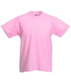 Fruit of the Loom Childrens T Shirt in Pink Size 3-4 (SS6B)