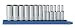 GearWrench 80308 13-Piece 1/4-Inch Dr. 12-Point Deep Metric Socket Set
