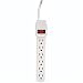 GE 55253 Power Strip, 6 Outlet Circuit Breaker Protection, White