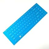 Cosmos Aqua Blue Keyboard cover skin compataible with Sony VAIO EA-series VGP-KBV4/P + Cosmos cable tie