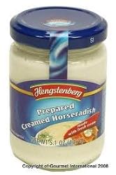 Hengstenberg Horseradish With Cream Jar, 5.1-Ounce Jars (Pack of 12)