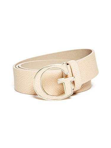 GUESS Lizard-Embossed Logo Belt