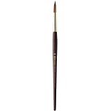 Escoda Reserva 1212 Watercolor & Acrylic Kolinsky-Tajmyr Sable Paint Brush Round Pointed; Size 8