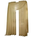 Platinum Voile High Twist Sheer Scarf Valance