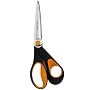 Fiskars 12-75807097 Softgrip No.8 Razor-Edged Bent Scissors