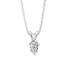 1 ct. I - I1 Pear Cut Diamond Solitaire Pendant with Chain (White or Yellow Gold)