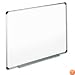 Dry Erase Board, Melamine, 48 x 36, White, Black/Gray Aluminum/Plastic Frame