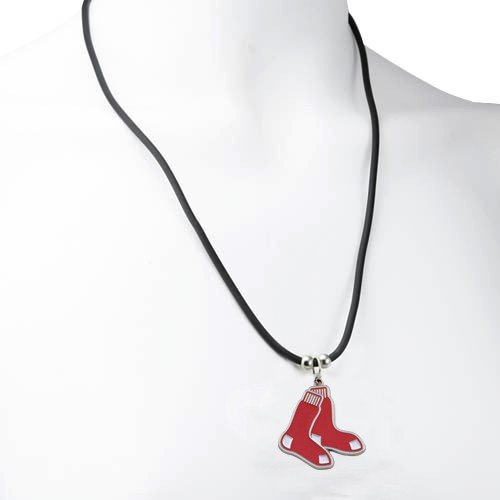 MLB Boston Red Sox Rubber Cord Necklace