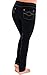 PajamaJeans - Skinny Black Stretch Knit Denim Jeans for Women, LRG (14-16)