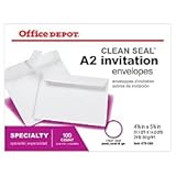UPC 735854907150 product image for Office Depot(R) Brand Clean Seal(Tm) Invitation Envelopes, 4 3/8In. X 5 3/4In.,  | upcitemdb.com