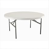 60 Round Commercial Grade Table in White Quantity: 12
