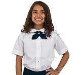 French Toast Girls' Short Sleeve Shirt (Regular and Plus Sizes, 3 Colors)