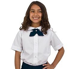 French Toast Girls' Short Sleeve Shirt (Regular and Plus Sizes, 3 Colors)