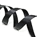 Cosmos 2 pcs Black Retractable Elastic Neck Strap Band Lanyard For ID Card, Badge, Factory Worker, Students, Office Worker