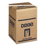 Wrapped Jumbo Dixie Straws, Translucent Plastic, 7-3/4'', 500/Box