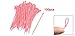 Hot Pink Plastic Self-locking Teeth Marker Label Cable Zip Ties 100 Pcs