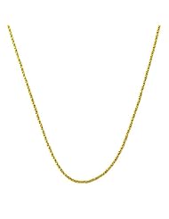 14 Karat Yellow Gold 0.8-mm Twisted Box Chain (18 Inch)