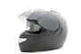 Faze Solid Matte Black Dual Visor Air Pump Motorcycle Helmet (Small)