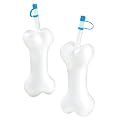 Dog Bone Cups with Straws