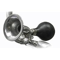 Pyramid Bicycle Squeeze Horn, Bugle, Chrome Plated