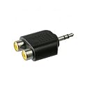 Adapter 3.5mm Stecker Stereo auf 2x Cinch Kupplung
