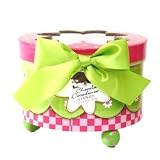 Gourmet Raspberry Tea Cookies in Footed Hat Box Gourmet Cookies