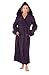 Del Rossa Women's Classic Fleece Hooded Bathrobe Robe