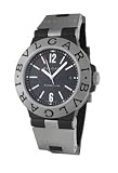 Bvlgari Diagono Titanium and Black Rubber Mens Watch TI44BTAVTDSLN