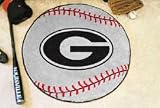 Univ of Georgia - G logo on Ball Baseball 29 Round Floor Mat (Rug) - Georgia Bulldogs
