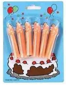 Candles, Willy shaped birthday candles, hen and stag night accessories by earlynight