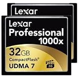 Lexar Professional 1000x 32 GB CompactFlash Card 2-Pack LCF32GCTBNA10002