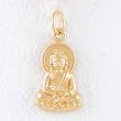 Small Sitting Young Buddha Pendant or Charm in Gold Vermeil, #8303