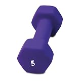 Cap Barbell Neoprene Dumbbell (Purple, 5-Pound)