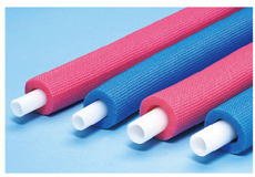 バクマ工業　ハードロック　保温材付直管パイプ（10mm厚）給水用　EPST-13B10W　3.0m