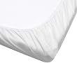 Kushies Certified Organic Fitted Crib Sheet, White