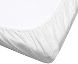 Kushies Certified Organic Fitted Crib Sheet, White