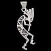 Jewelry : Sterling Silver Kokopelli Pendant or Slide, #1862