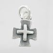 Little Double Sided Cross Charm in Sterling Silver, #9208