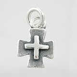 Little Sterling Silver Cross Charm, #9208