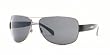 BVLGARI BV 5001 104 81 SILVER GRAY POLARIZED AVIATOR STYLE METAL SUNGLASSES