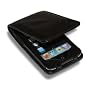 BPM Black Luxury Genuine Leather Flip Case & Screen Protector for iPod Touch 2nd & 3rd Generation 8GB 32GB 64GB