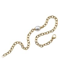 18K Yellow Gold 13.00 mm Fine Circle South Sea Cultured Pearl Necklace