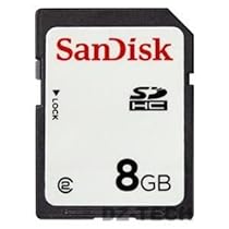 SanDisk 8 GB Class 2 SDHC Flash Memory Card SDSDB-8192 (Bulk Packaging)