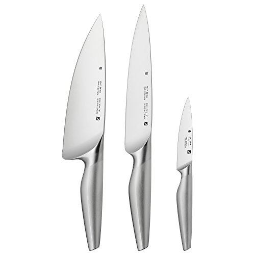 Best Deal WMF 3Piece Steel Chefs Edition Kitchen Knife Set, Silver