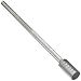 PFERD Cylindrical Carbide Bur, Long-Length, Uncoated (Bright) Finish, Single Cut, Plain End