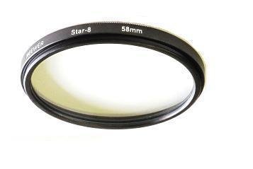 58mm 8 Point Star Light Flare Cross Filter 8-pointed 