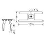 Music City Metals 10502-70702 Stainless Steel Burner Replacement for Select Charmglow Gas Grill Models